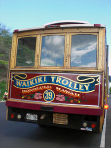 2009-01-18-2009-HAWAII-008.jpg - トロリーでやってきました。撮影タイムもあるコースです。