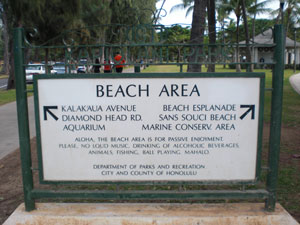 2009-01-23-2009-HAWAII-083.jpg - 動物園を出てすぐのところにある、ビーチエリアにやって来ました。