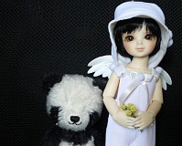 ひなちゃんも、ノースリーブです。
